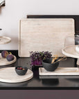 Manufacture Travertine Serving Platter 25.5 cm