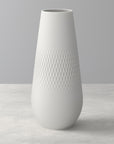 Manufacture Collier Blanc Vase Carre Tall