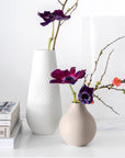 Manufacture Collier Blanc Vase Carre Tall