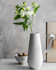 Manufacture Collier Blanc Vase Carre Tall