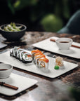 Manufacture Rock Blanc Rectangular Serving Plate 35 cm