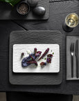 Manufacture Rock Blanc Rectangular Multifunctional Plate