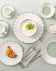 Fleur Vert Coffee Cup Saucer for 15cm