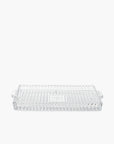 Spiral Crystal Rectangular Tray & Bowl– 3-Piece Set