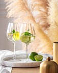 Rose Garden White Wine Goblet Set of 4 pieces