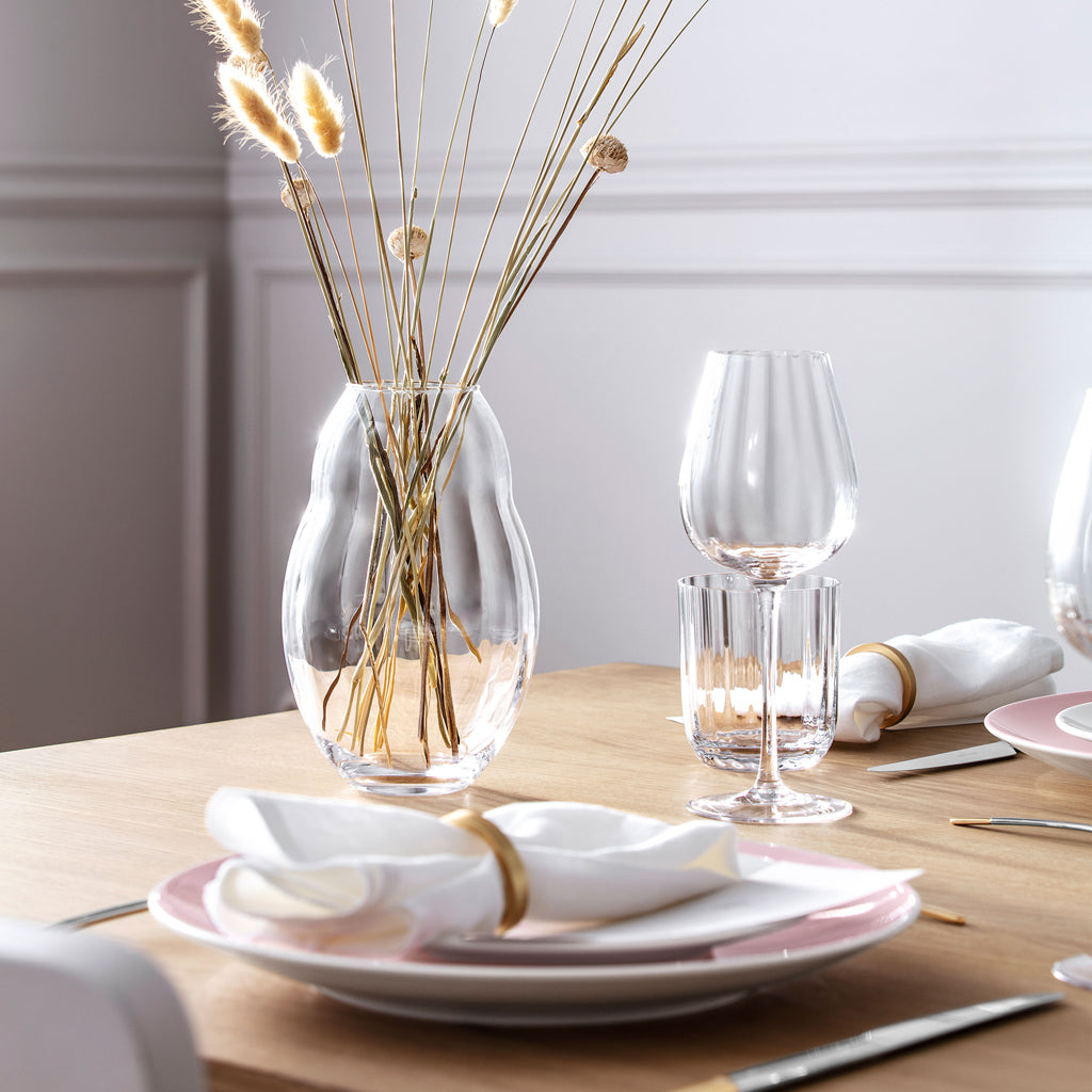 Rose Garden White Wine Goblet Set of 4 pieces