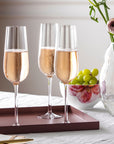 Rose Garden Champagne Flute Set of 4 Pieces