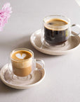 Artesano Hot & Cold Esspresso Glass with Handle 60 ml, Set Of 2