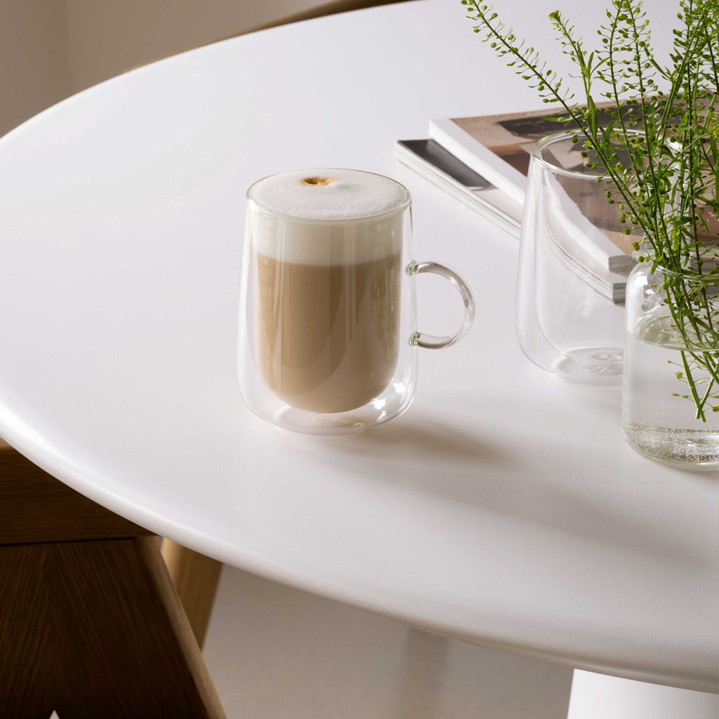 Artesano Hot & Cold Latte Glass 360 ml, Set Of 2