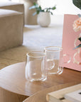 Artesano Hot & Cold Latte Glass with Handle with Handle 250 ml, Set Of 2