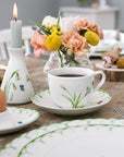 Colourful Spring Saucer for Coffee Cup 15cm