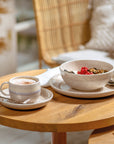 Perlemor Sand Salad Plate 24 cm