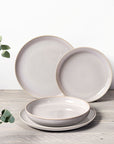 Crafted Cotton Dinner Set of 4 Pieces