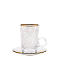 Embroidery Gold Tea, Coffee & Water Set - 24 pcs