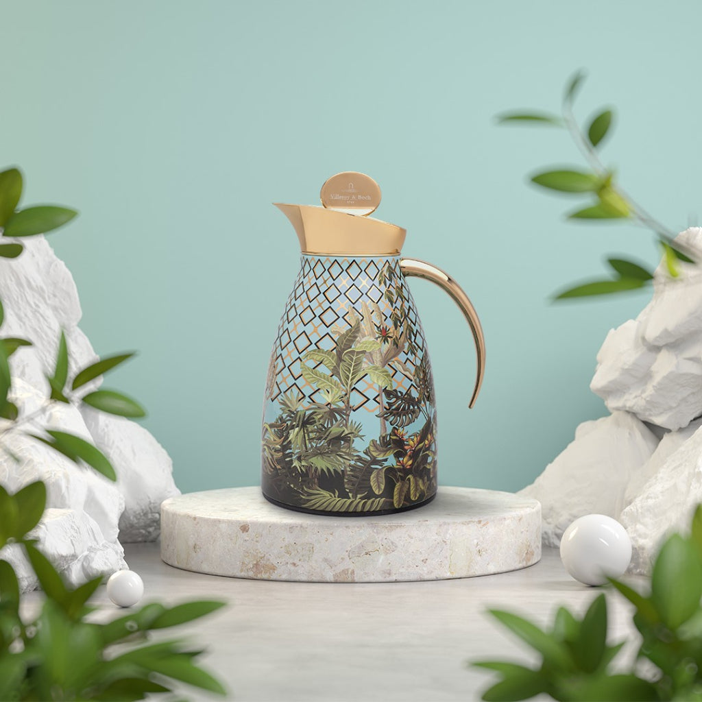 Amazonia 0.7L Thermos Gold Leaves Gold