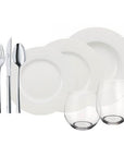 Wonderful World White Dinner Set For 4 People, 36 Pieces