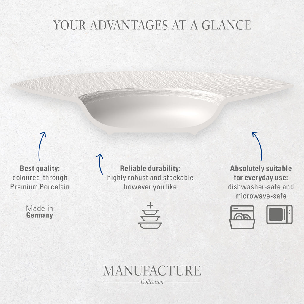 Manufacture Rock Blanc Salad Plate 22 cm