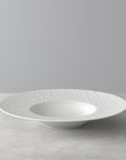 Manufacture Rock Blanc Pasta Plate 28 cm