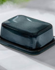 Lave Gris Covered Butterdish