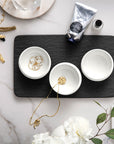 Newmoon Dip Bowl & Tray Set 4 Pieces