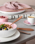 Rose Garden Saucer for Espresso Cup Pink