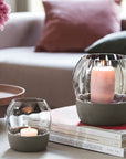 Rose Garden Home Hurricane Lamp