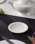 White Pearl Saucer for Espresso Cup 13cm