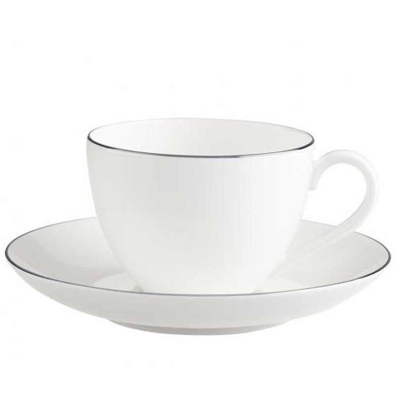 Anmut Platinum Coffee cup &amp; Saucer – Set of 6