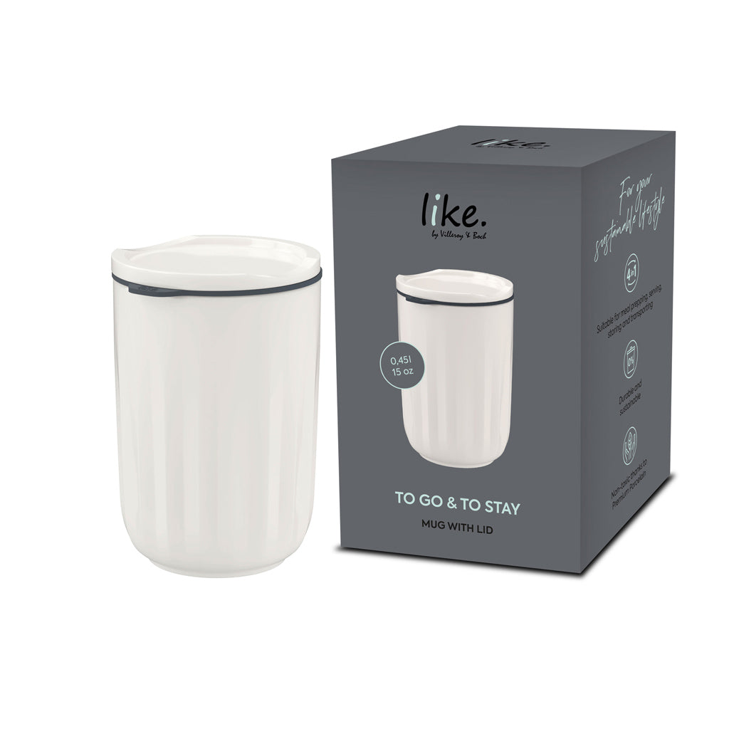 To Go &amp; To Stay Mug With Lid 450 ml