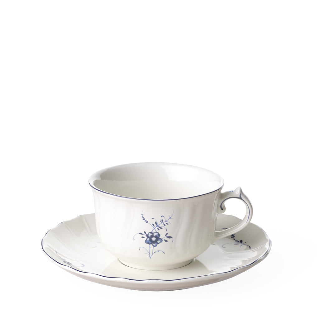 Old Luxembourg Teacup &amp; Saucer - Set of 6