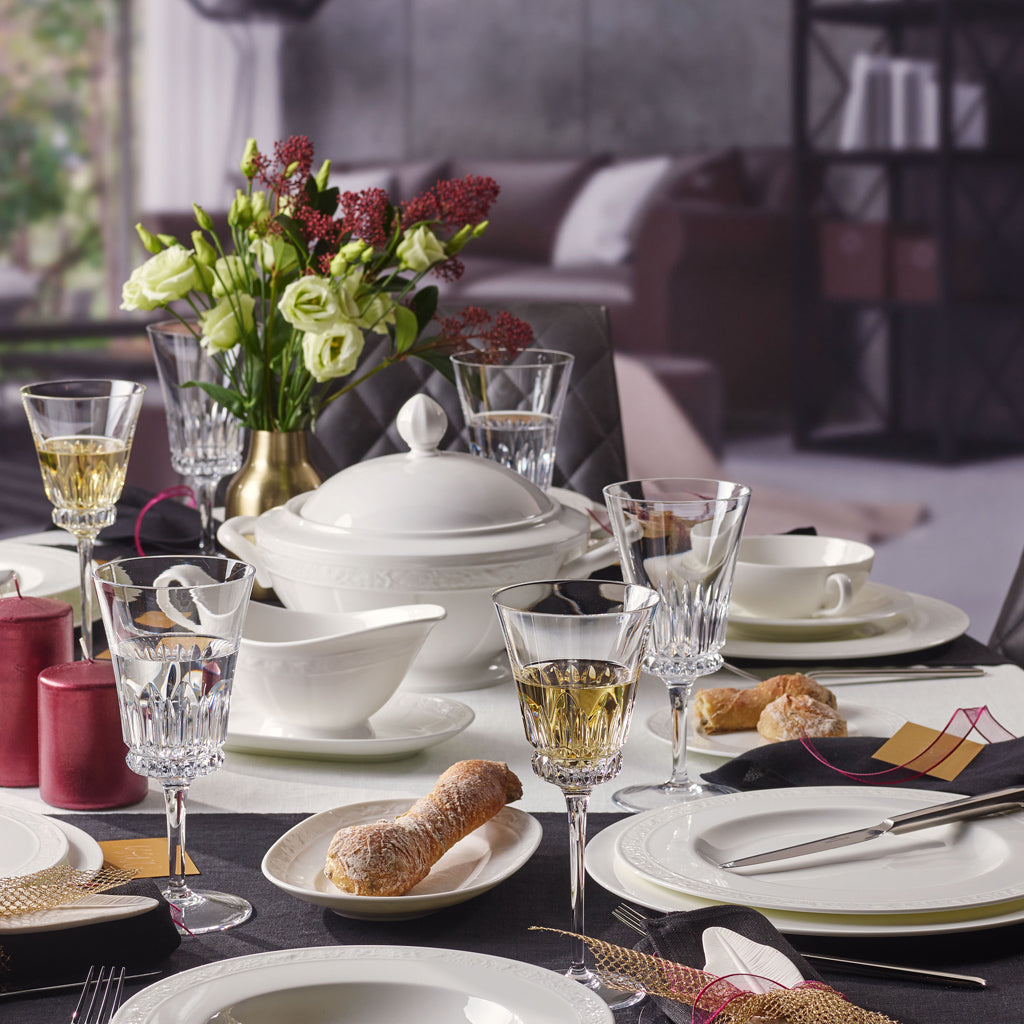 White Pearl Dinner Set- 32 Pcs for 6 Persons