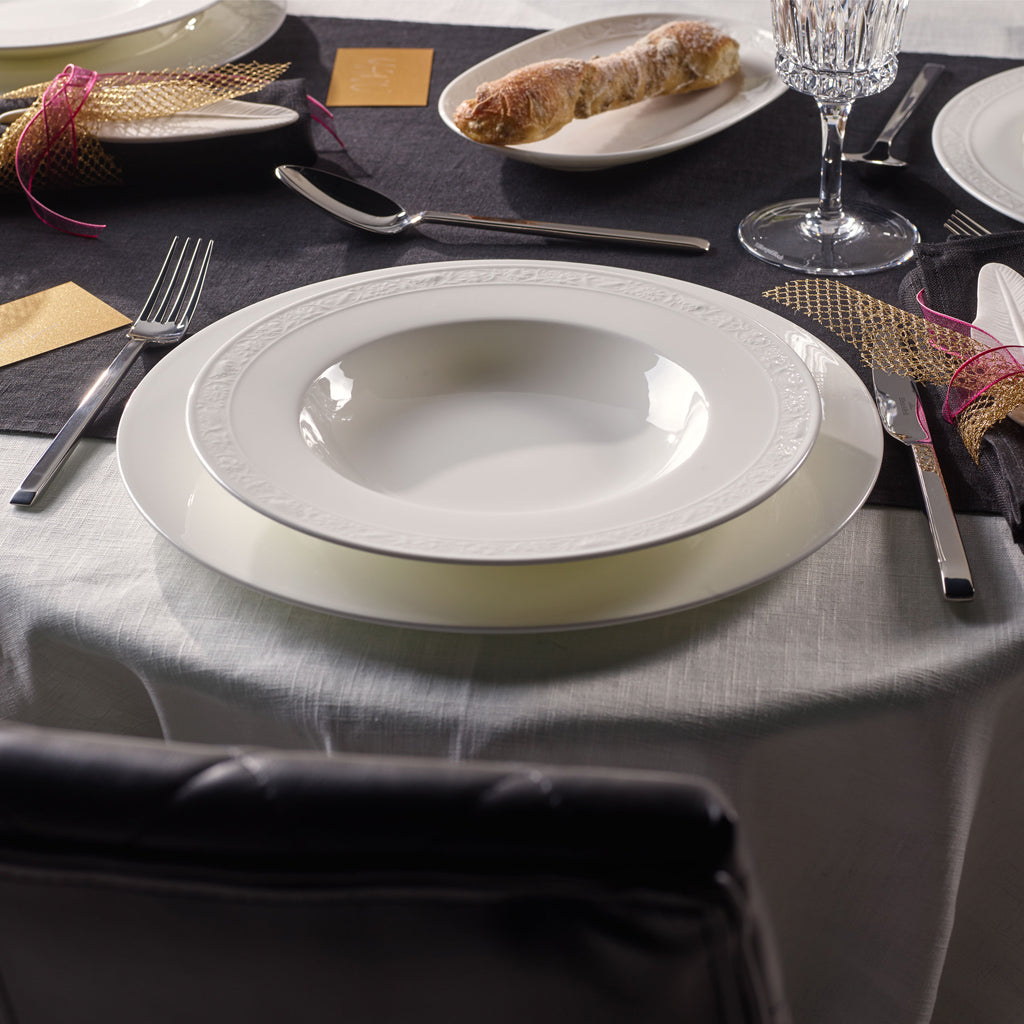 White Pearl Dinner Set- 32 Pcs for 6 Persons