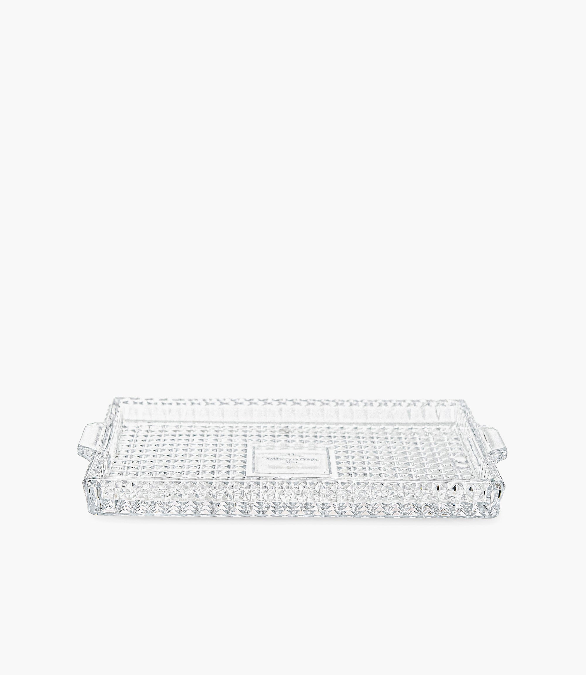 Spiral Crystal Rectangular Tray &amp; Containers – 3-Piece Set