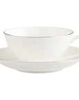 Anmut Platinum Teacup & Saucer – Set of 6