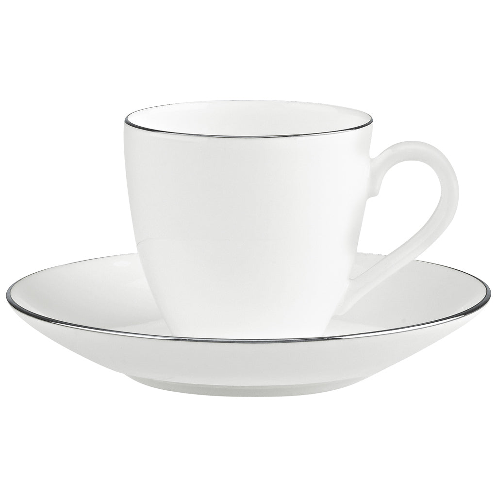 Anmut Platinum Espresso cup &amp; Saucer – Set of 6