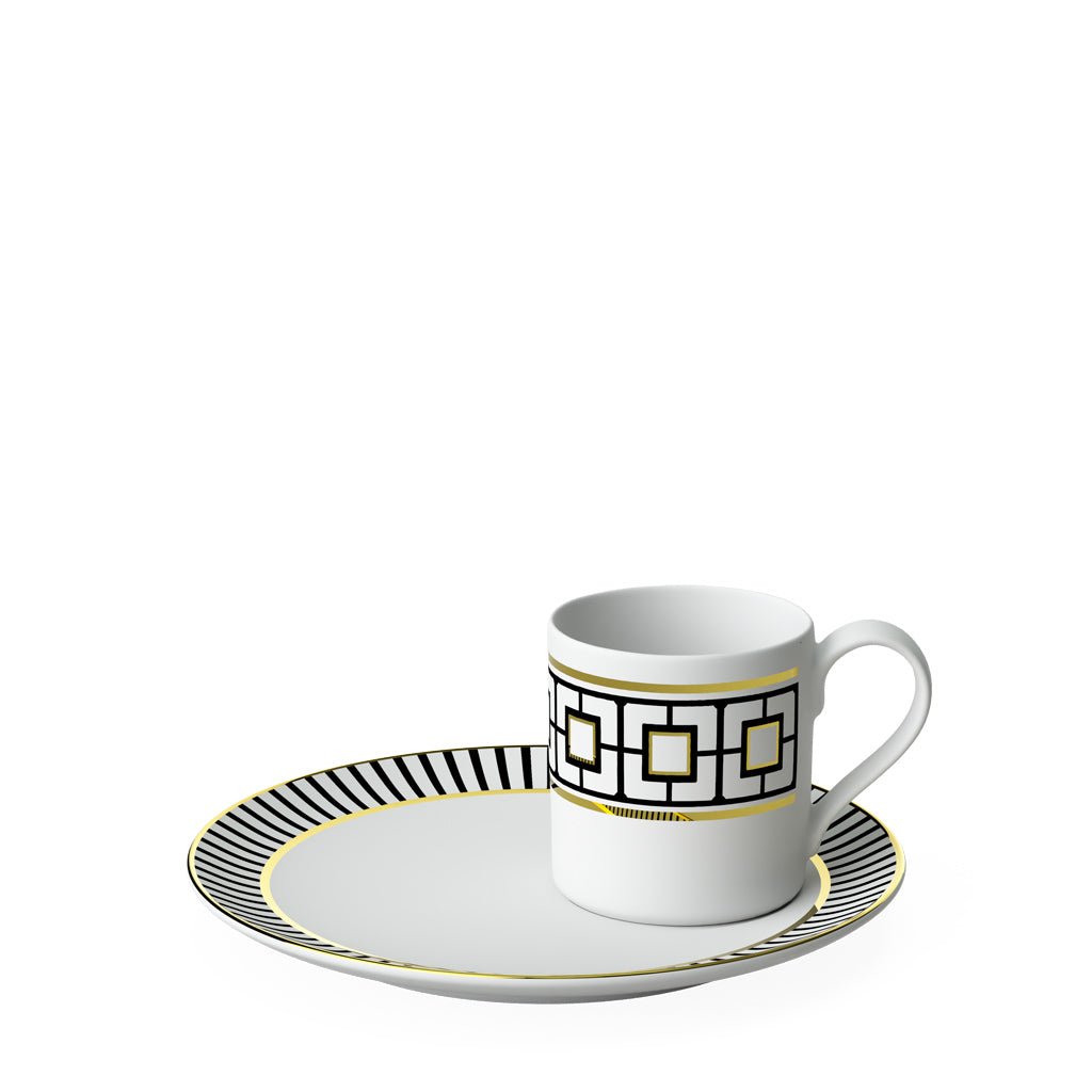 Metrochic Espresso Cup &amp; Saucer – Set of 6