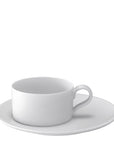 Metrochic Blanc Teacup & Saucer – Set of 6