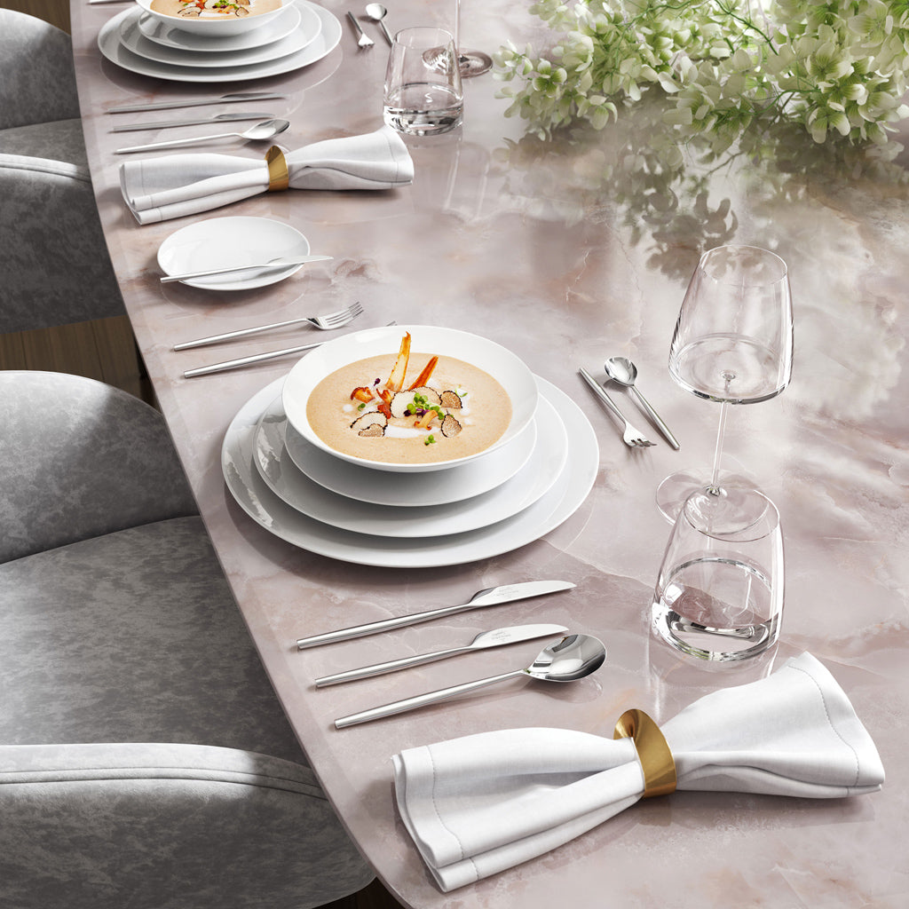 MetroChic Blanc Dinner Set- 37 Pcs for 6 Persons