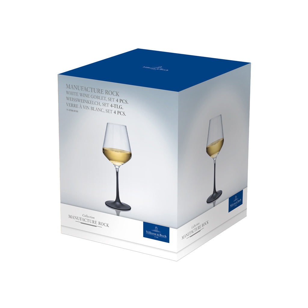 Manufacture Rock White Wine Goblet S4Pcs
