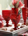 Boston Coloured Bubbly Drink Flute Red120 ml
