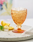 Boston Saffron White Juice Goblet 125 ml