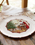 Toy's Fantasy Plate Round, Santa & Kids