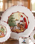 Toy's Fantasy Plate Round, Santa & Kids