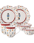 Toy's Delight Breakfast set for 2, Nutcracker, 6 pieces
