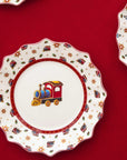 Toy's Delight Breakfast set for 2, Locomotive, 6 pieces