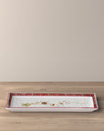 Winter Bakery Delight Cake Plate Rectangular