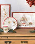 Winter Bakery Delight Rectangular Cake Platter Large