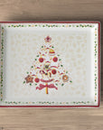 Winter Bakery Delight Rectangular Cake Platter Small