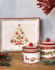 Winter Bakery Delight Rectangular Cake Platter Small