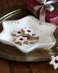 Winter Bakery Delight Star bowl medium, Gingerbread Village